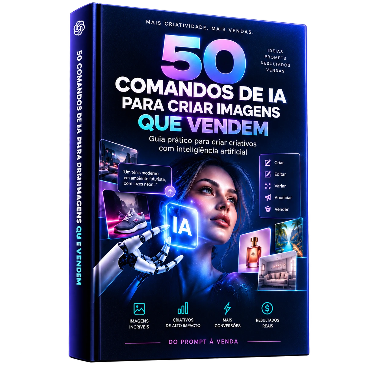 50 Comandos de IA para Criar Imagens que Vendem